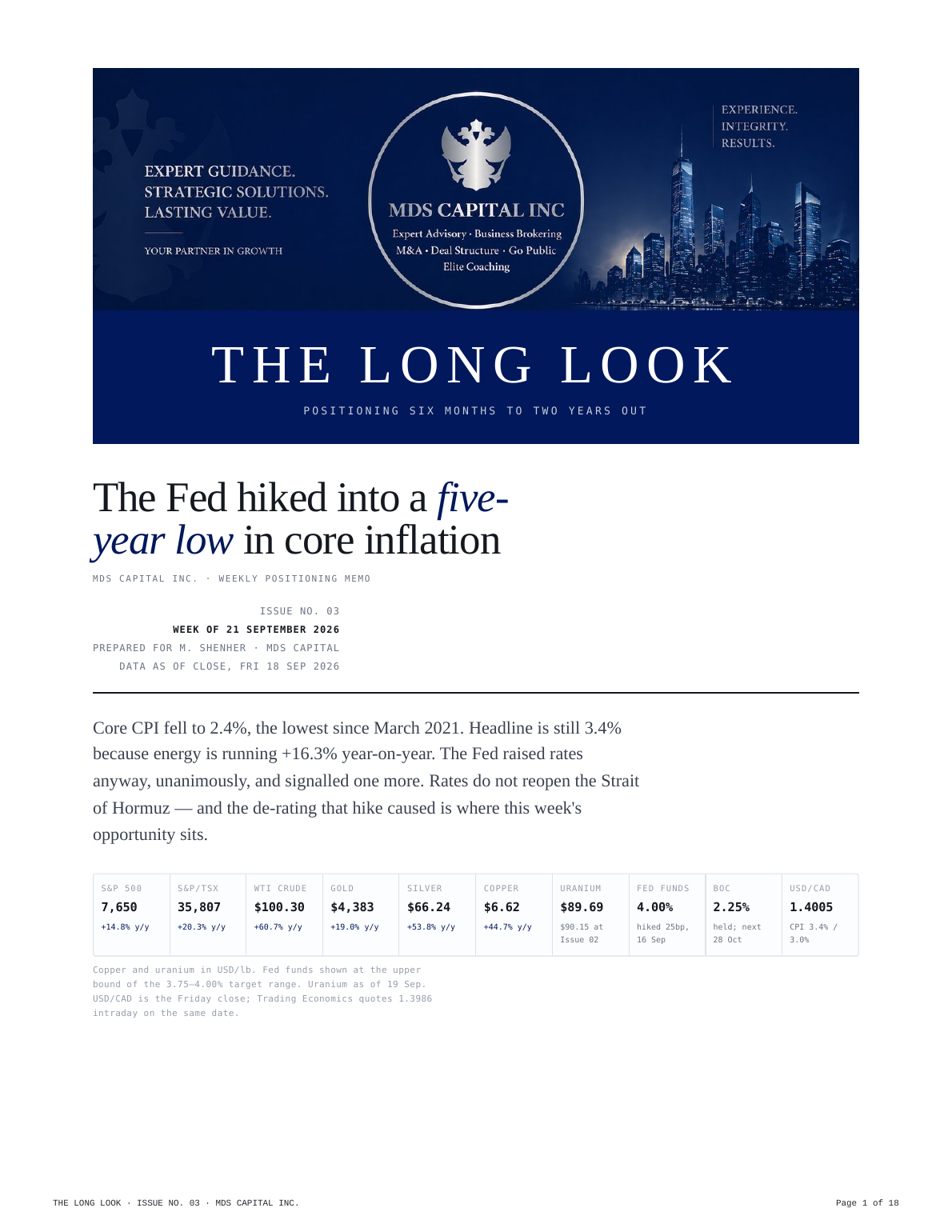 The Long Look Issue No. 03 cover